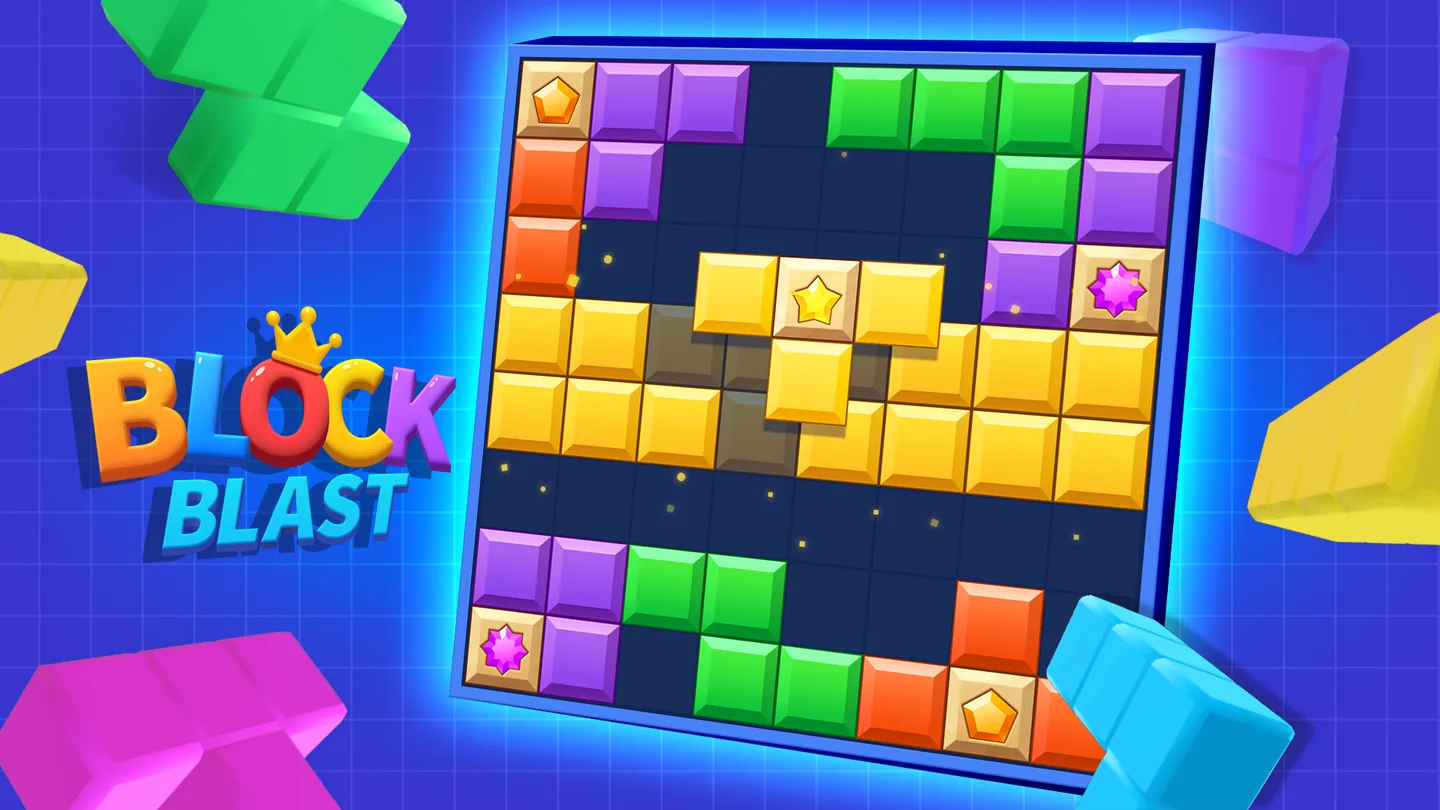 Block Blast! puzzle gameplay artwork from the Blog2 Word article